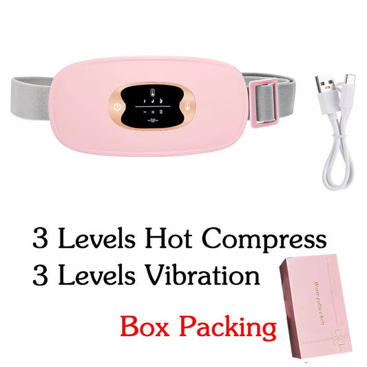 Electric Heating Waist Massage Belt Abdominal Menstrual Heating Pad Belly Warm Palace Belt for Period Cramp Relief