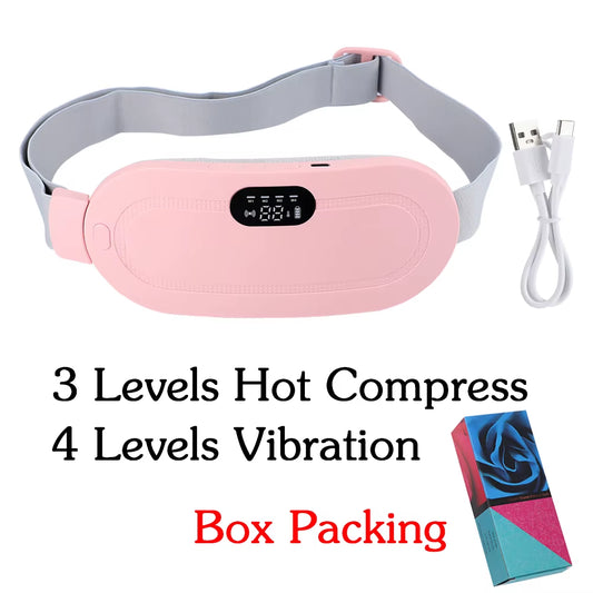 Electric Heating Waist Massage Belt Abdominal Menstrual Heating Pad Belly Warm Palace Belt for Period Cramp Relief