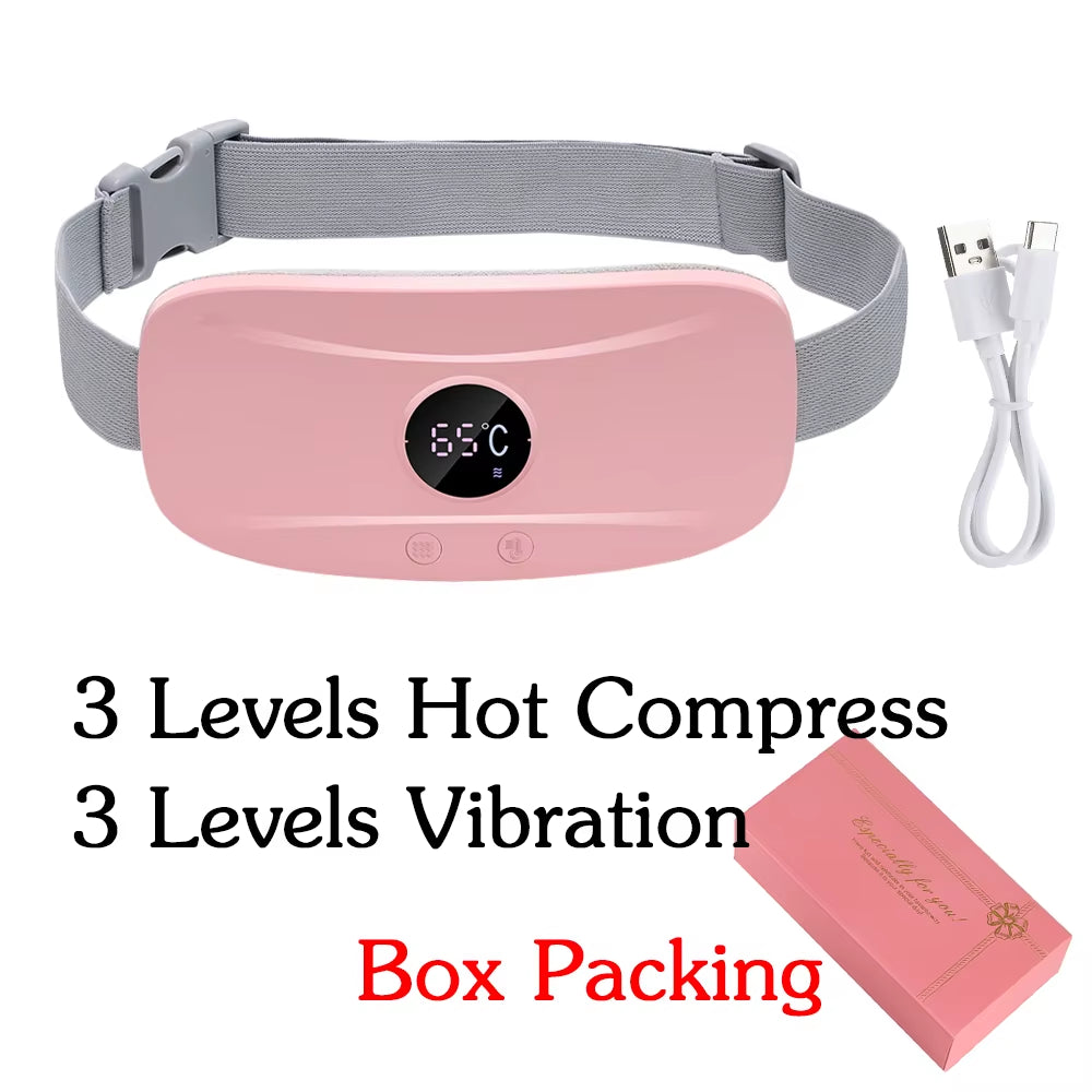 Electric Heating Waist Massage Belt Abdominal Menstrual Heating Pad Belly Warm Palace Belt for Period Cramp Relief