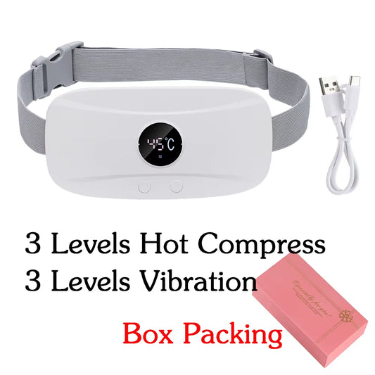 Electric Heating Waist Massage Belt Abdominal Menstrual Heating Pad Belly Warm Palace Belt for Period Cramp Relief